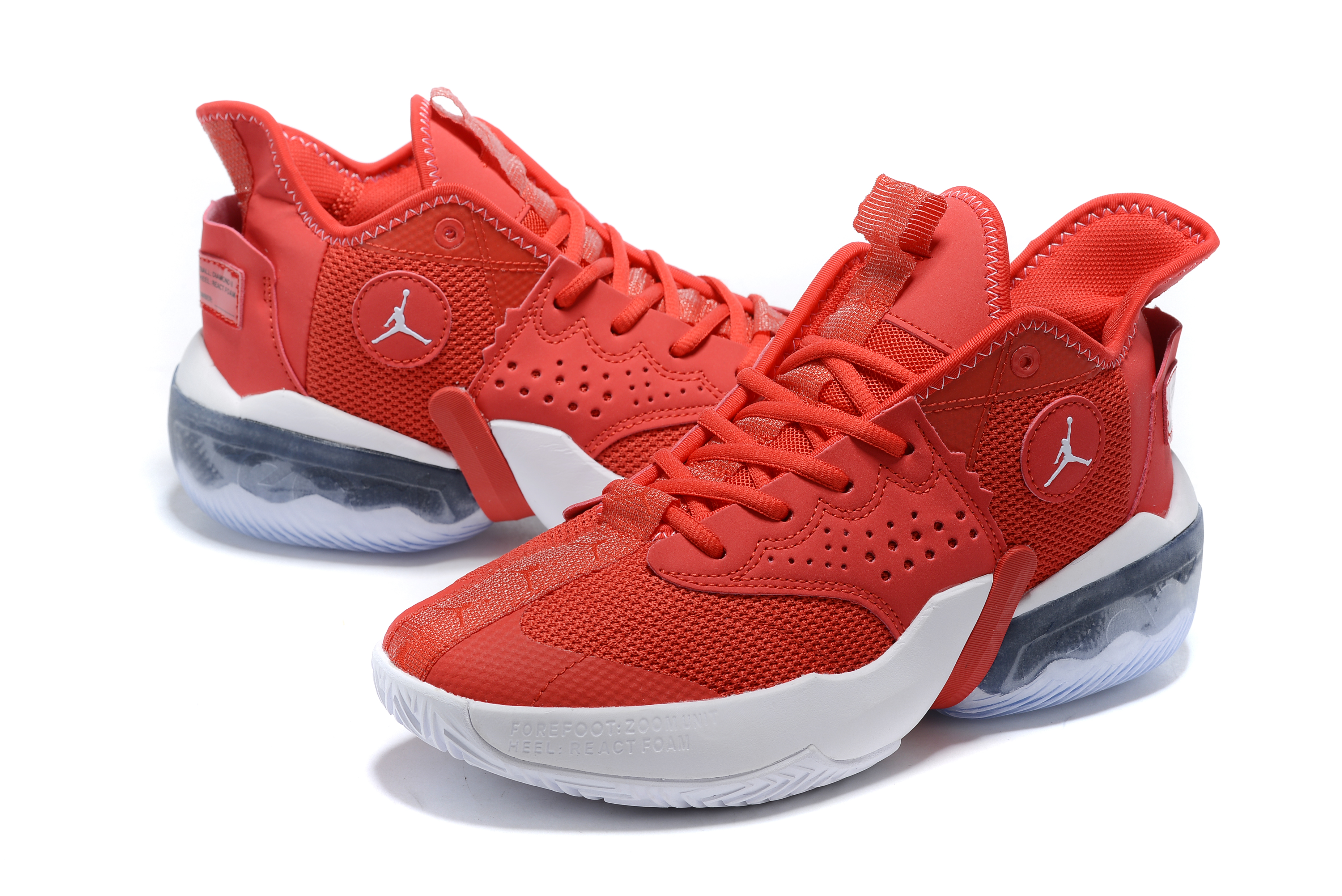 Jumpman Diamond Mid Red White Shoes - Click Image to Close